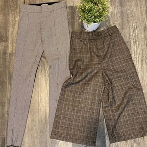 Plaid Pattern Pants